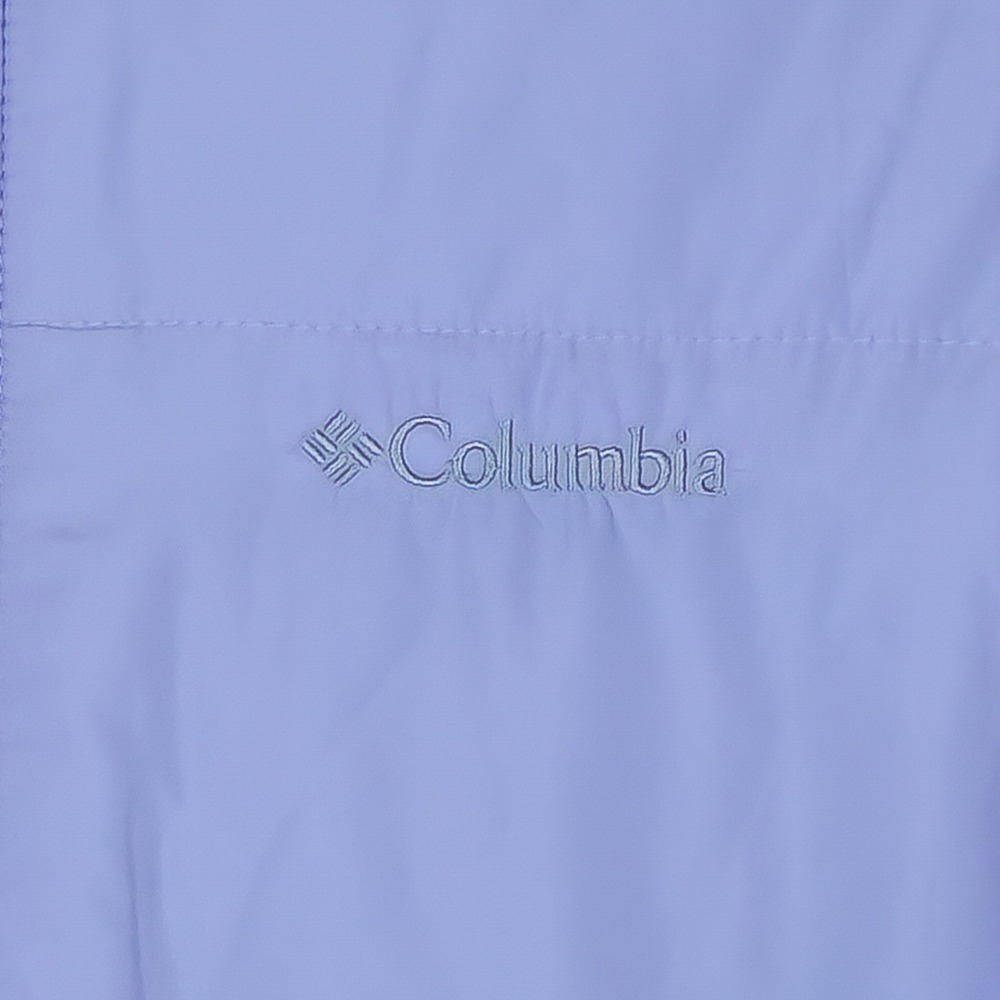 Columbia Reversible Puffer Vest w/Pockets Lavender Purple Blue Fleece Quilted XL - Picture 3 of 10
